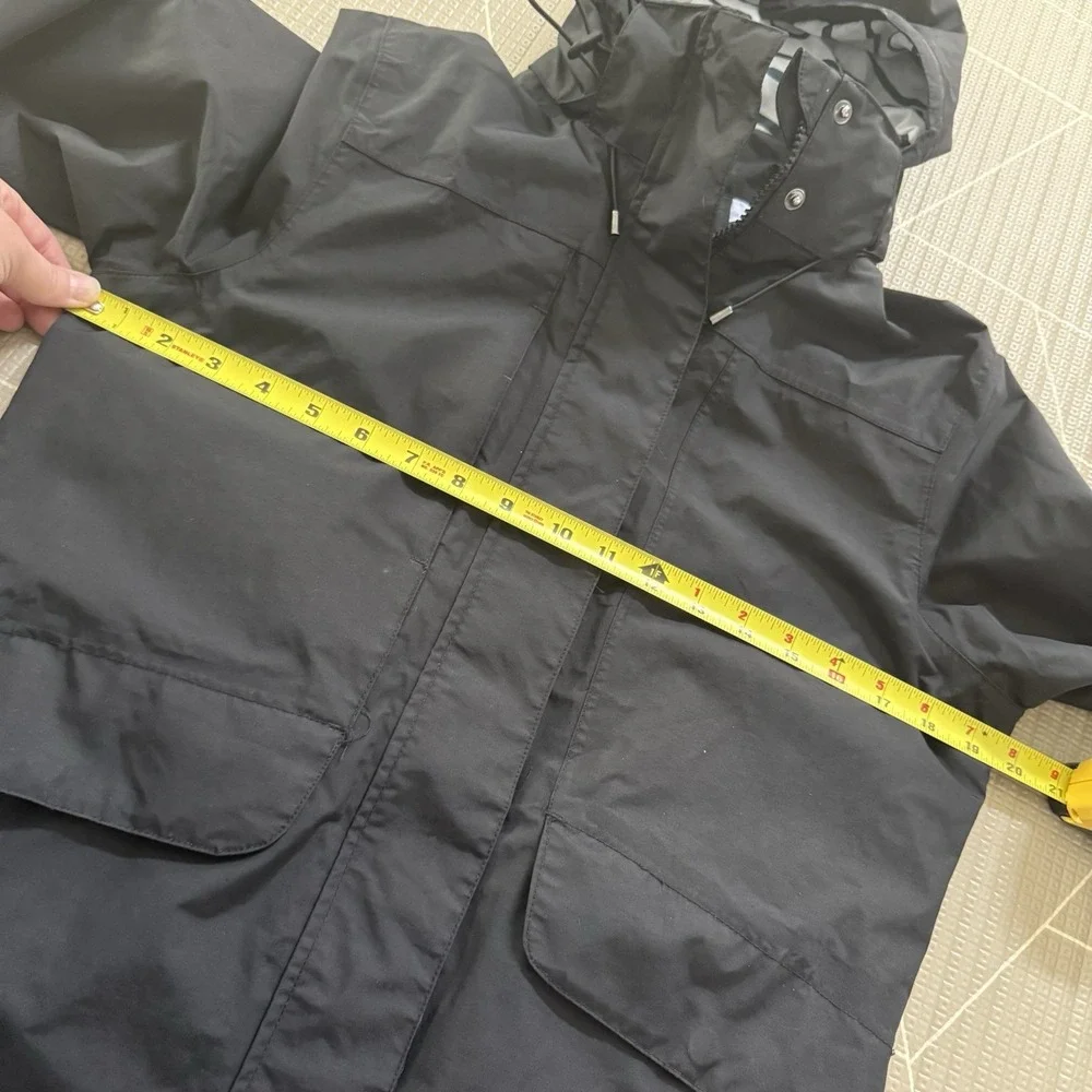Rainbird Polaris Jacket In Black Size 8 Waterproof Parka Nylon Long Length Lined